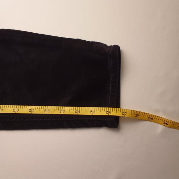 Loft Velvet Jeans Size 30/10P High Rise Skinny Leg Black Color - Picture 9 of 10